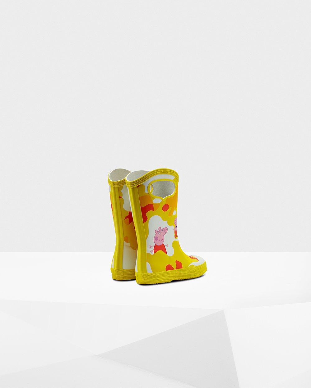 Botas De Agua Hunter Niños Original First Peppa Pig Grab Handle - Amarillo - Argentina 1920TLDIN